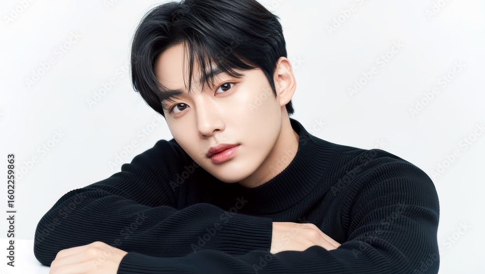 韓国語を学ぶ女性